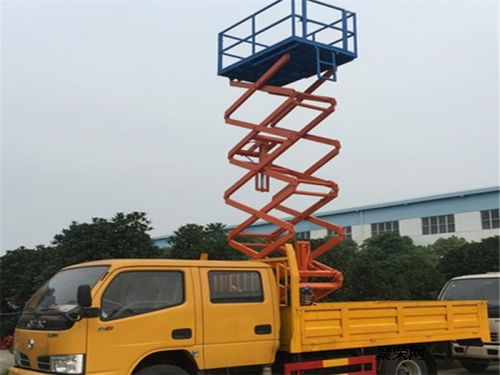 江鈴多功能高空作業(yè)車(chē) 垂直升降式專(zhuān)業(yè)制造商直銷(xiāo)，隨車(chē)吊功能一體化解決方案